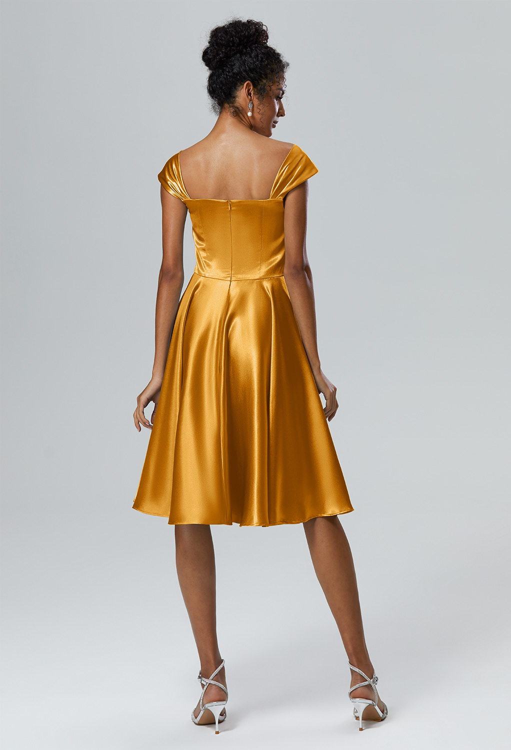 AW Yasmin Mango  Spring Wedding Guest Dresses